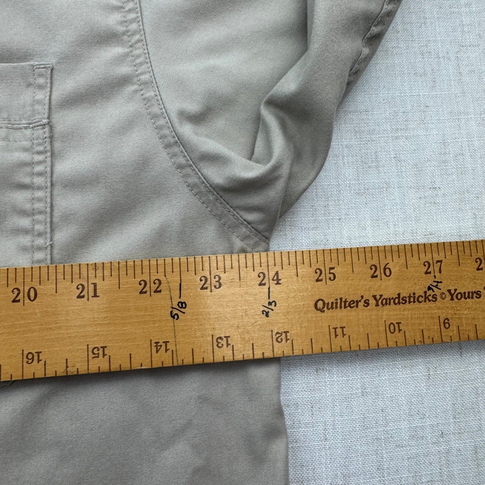Racks & Reels Button Down Shirt Mens Large Tan Long Sleeve Utility Workwear - Picture 6 of 7